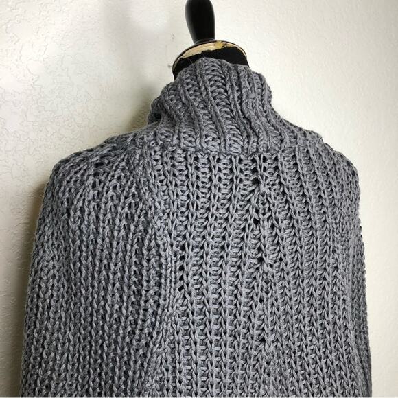 Theory Renata New Malaga gray open front linen blend cardigan sweater size Small - Picture 10 of 16